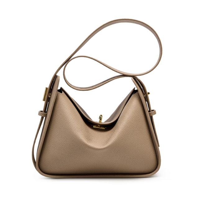 PU Leather Wide Strap Shoulder Bag