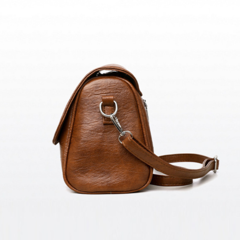 Soft Leather Large Capacity Crossbody Bag