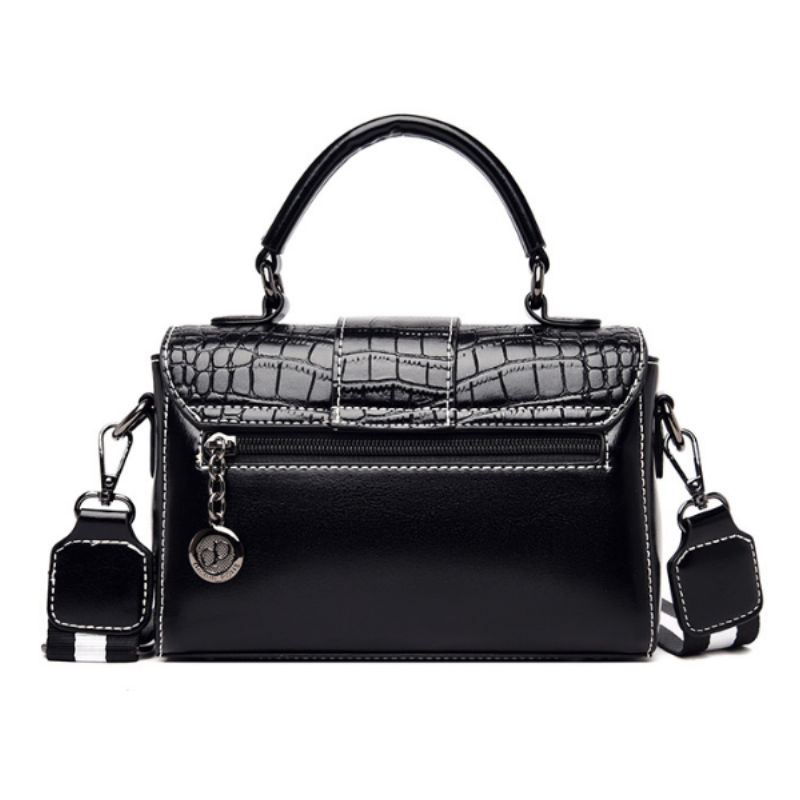 Crocodile Luxe Double Strap Handbag