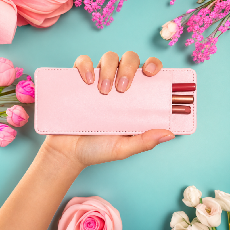LumiLips Women’s Lipstick Organizer Case