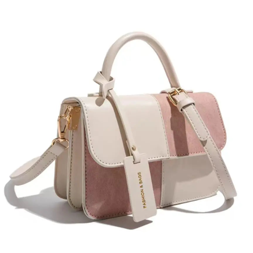Summer Contrast Color Square Commuter Shoulder Bag