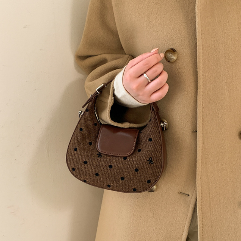 Polka Bow Women’s Shoulder Bag