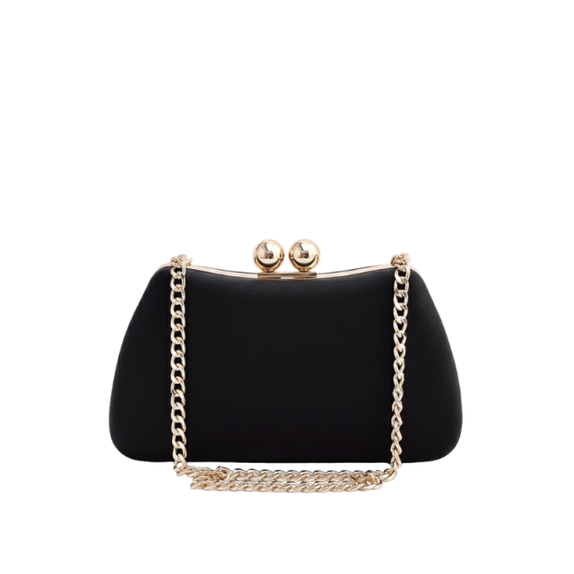 Classic Chic Metal Frame Chain Clutch