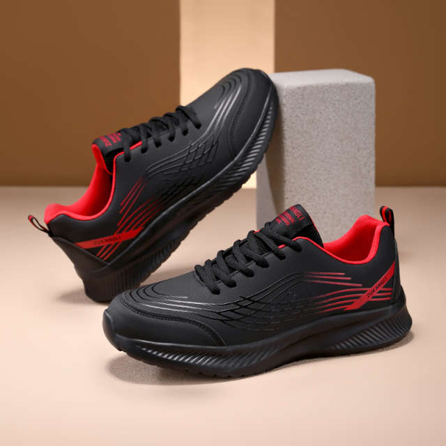 Men’s Winter Guard Leather Athletic Runner Shoes