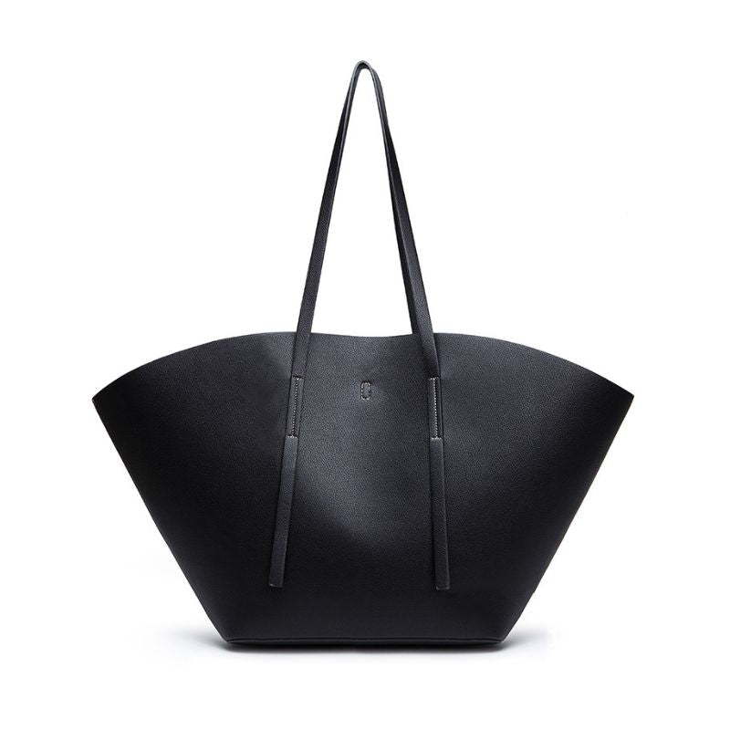 Women's Sculpted Winged Minimalist Large Tote Bag
