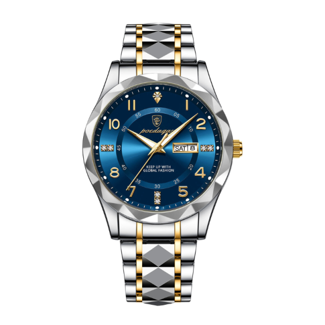 Luxe Glow Men's Waterproof Quartz Watch