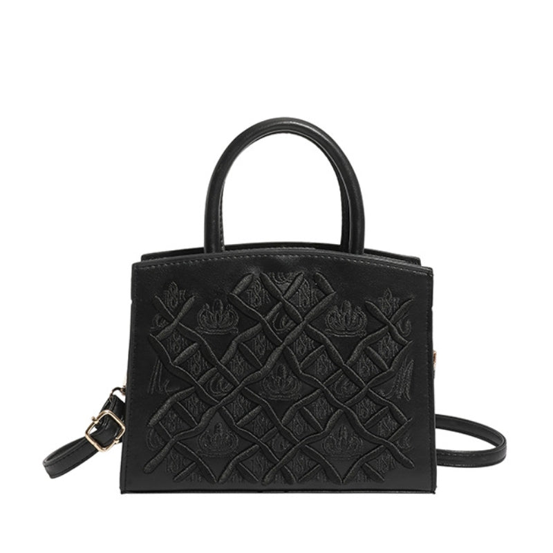 Women's Intricate Geometric Embossed Handbag