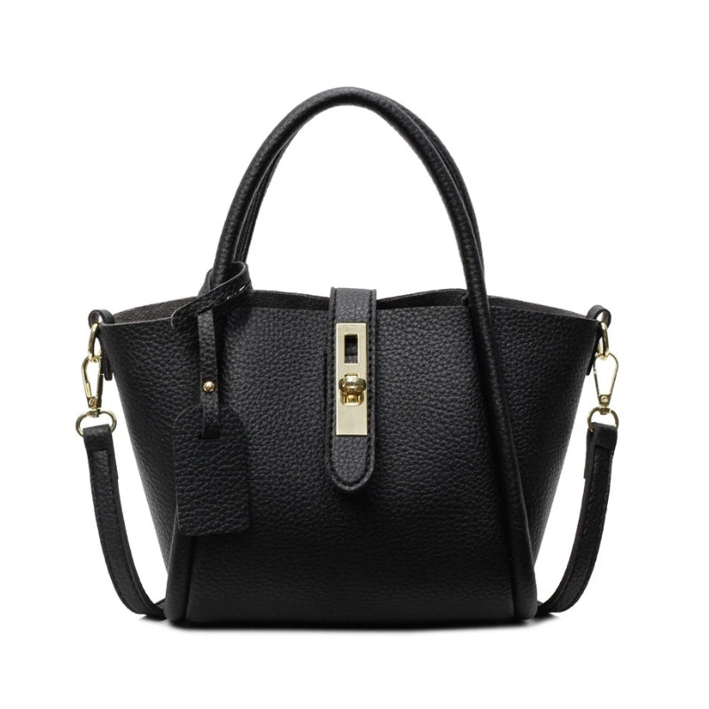 Minimalist Taupe Bucket Handbag