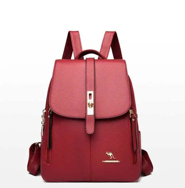 Leather Leisure Travel Backpack