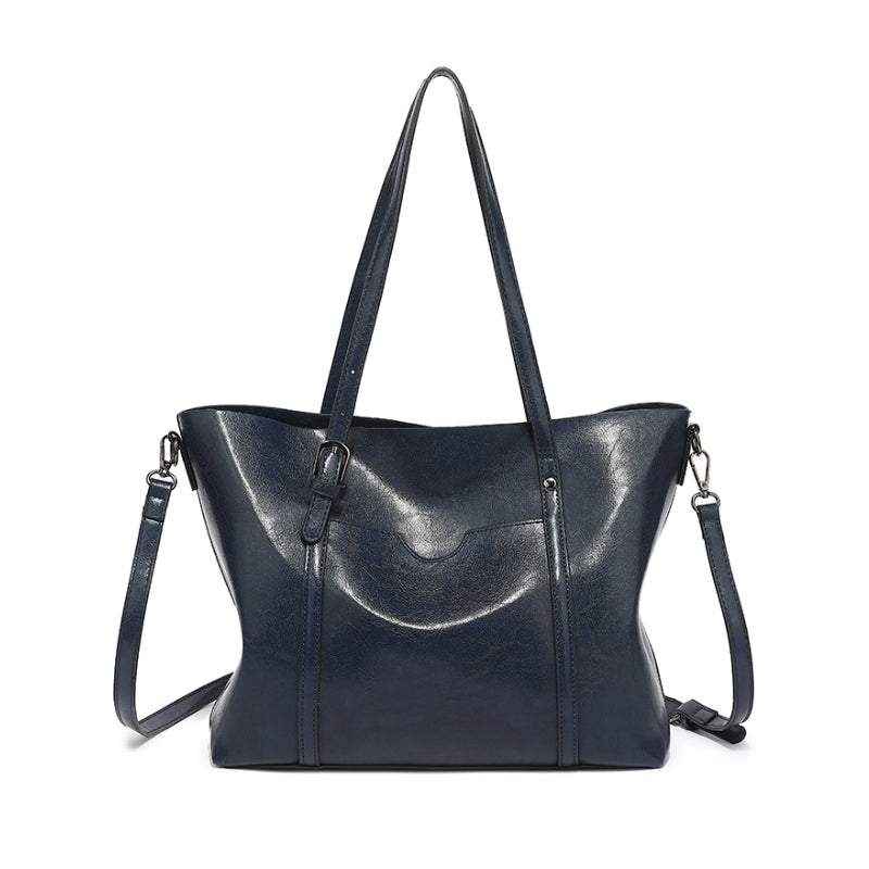 Women's Polished Leather Shoulder Bag