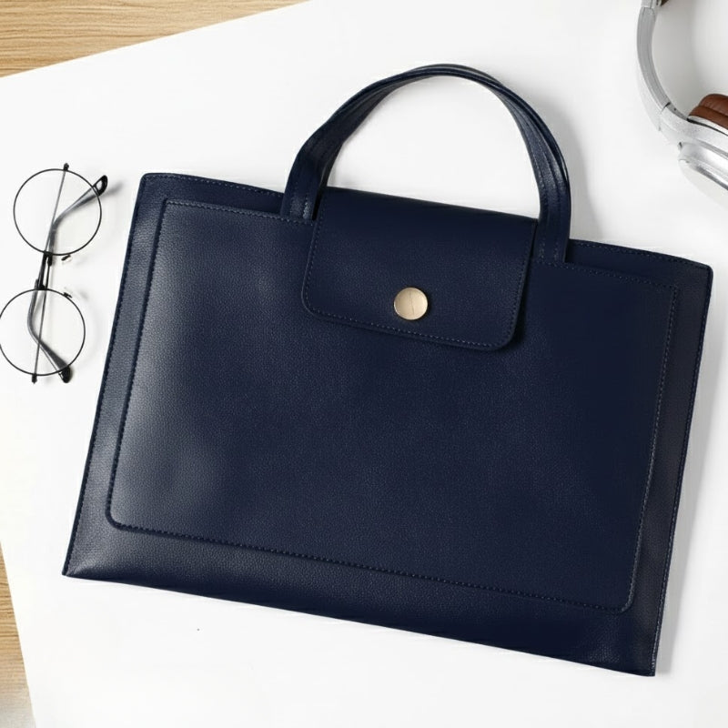 Thickened Waterproof Leather Briefcase Laptop Bag