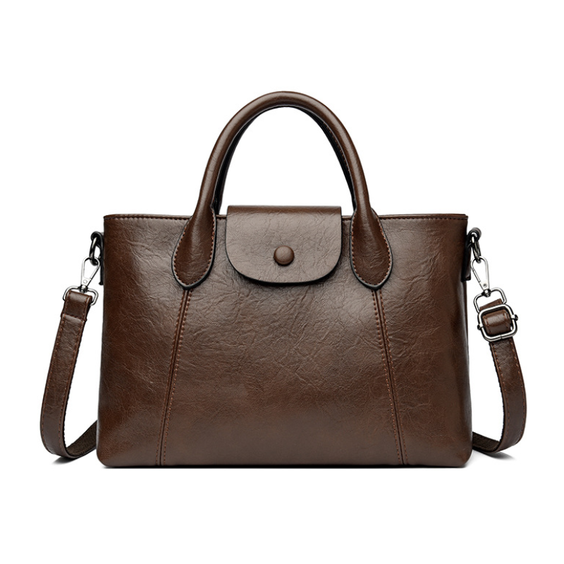 Classic Structured Top Handle Handbag