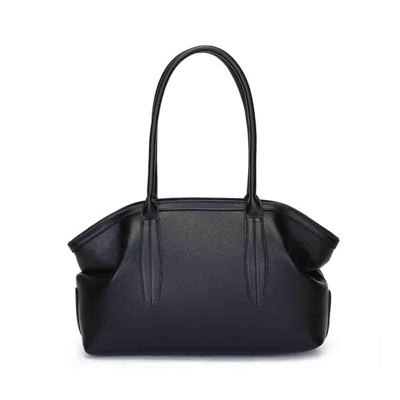 Suede Origami Tapered Shoulder Bag