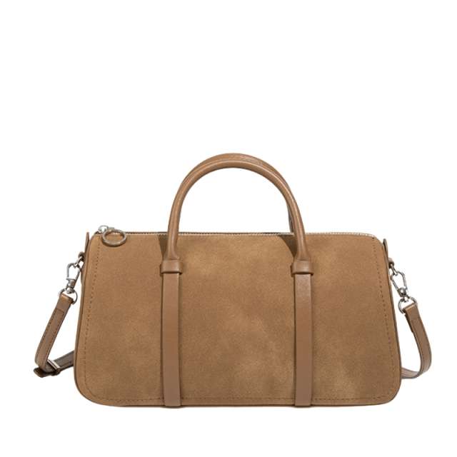 Dragon Inlaid Suede Women's Handbag