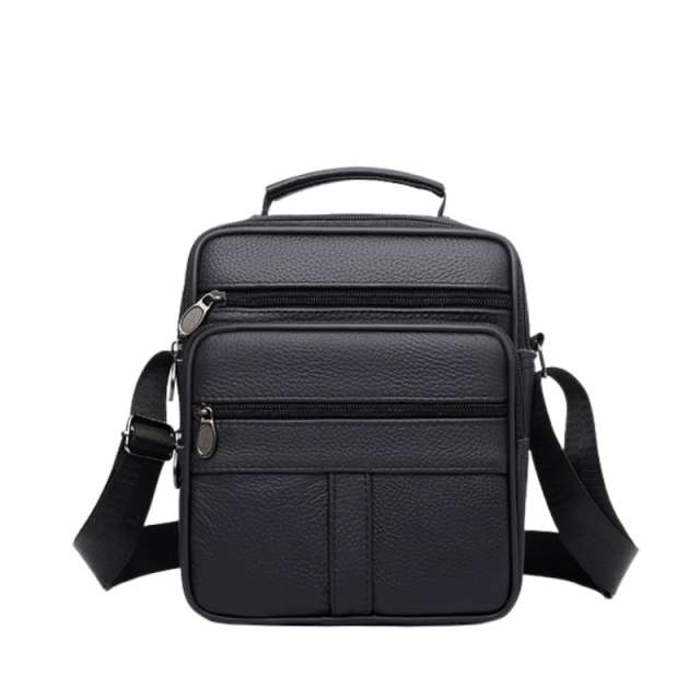 Multi zip sections Men Crossbody Bag