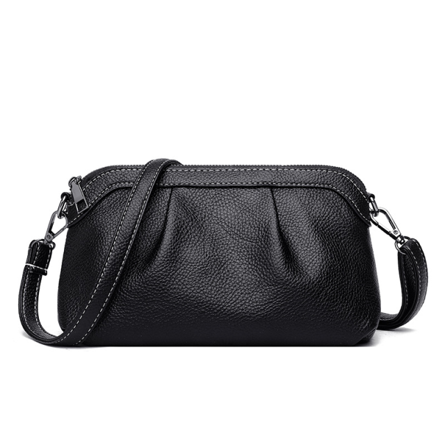 Soft Pebble Leather Mini Shoulder Bag