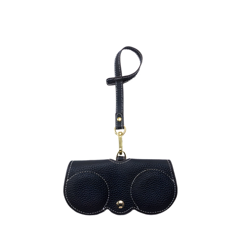 Premium Pebble Grain Eyewear Case Keychain