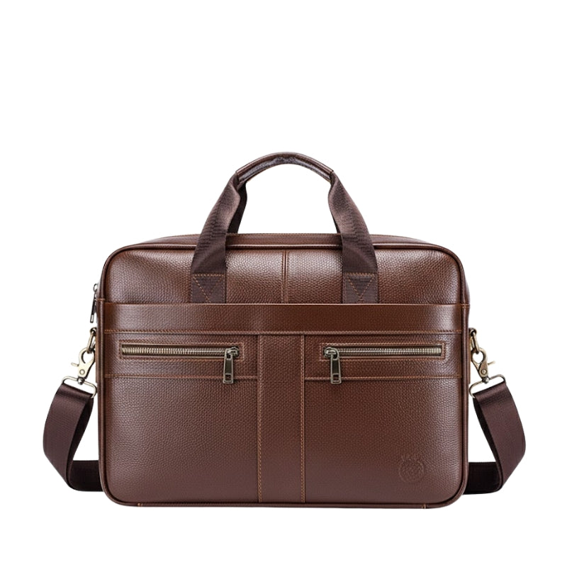 Premium Leather Finish Professional Briefcase Laptop Bag