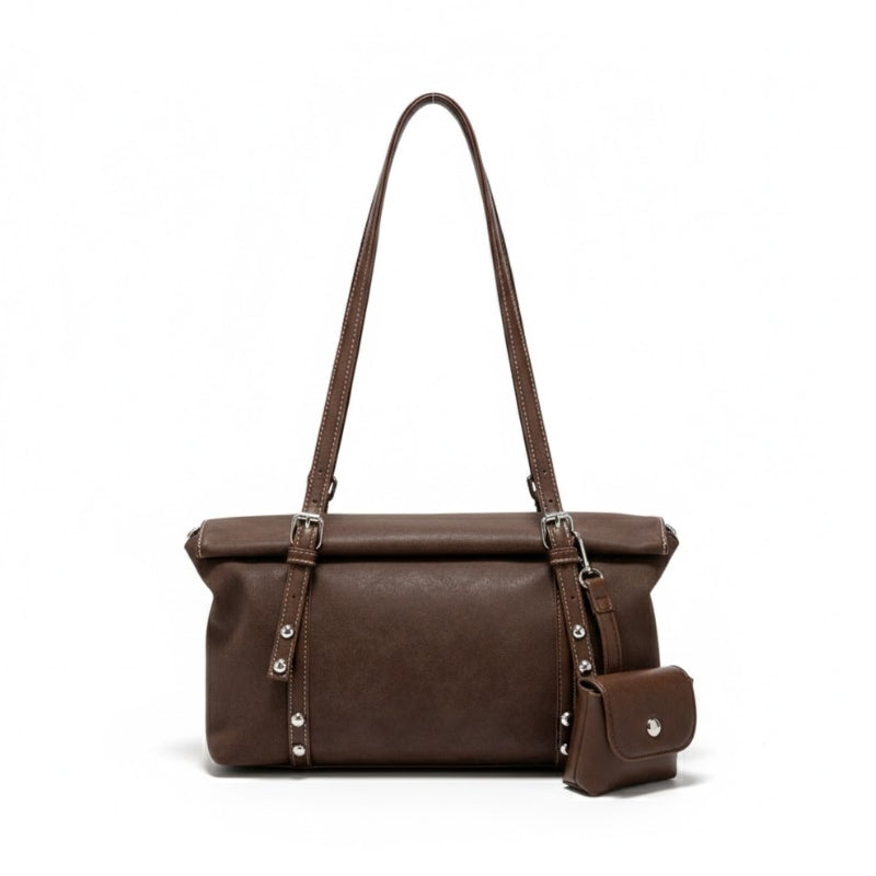 Women's Versatile Shoulder Bag with Mini Pouch