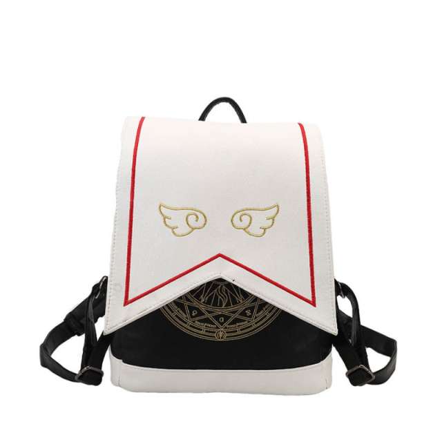 Cute Embroidered Wings Sakura Magic Backpack