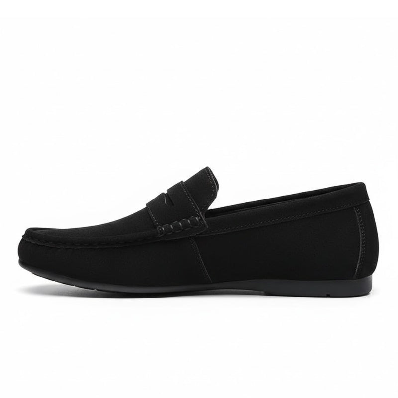 Men's Minimalist Suede Texture Penny Loafers