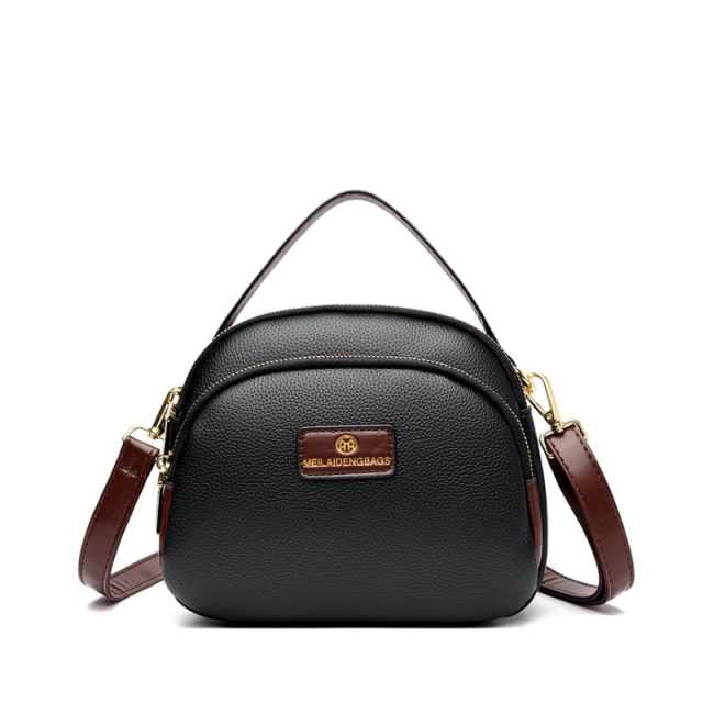Elegant Multi Zip Premium Textured Handbag