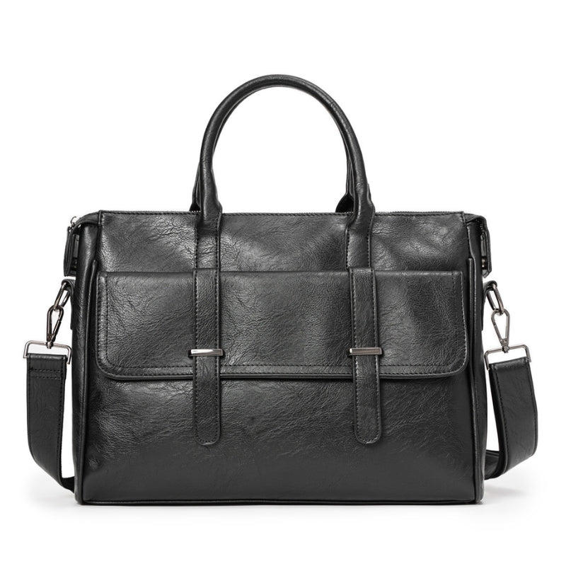 Premium leather finish professional look Laptop Bag