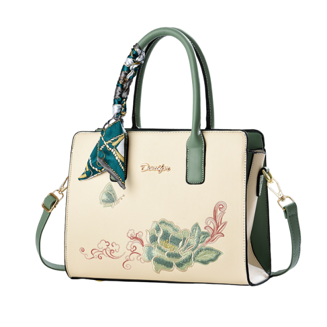 Azure Bloom Shoulder Bag