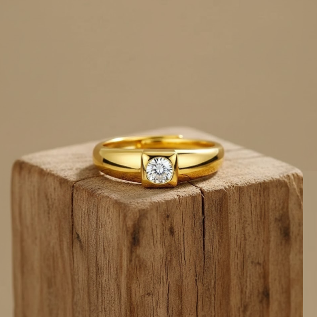 Vintage Alloy Couple Wedding Rings