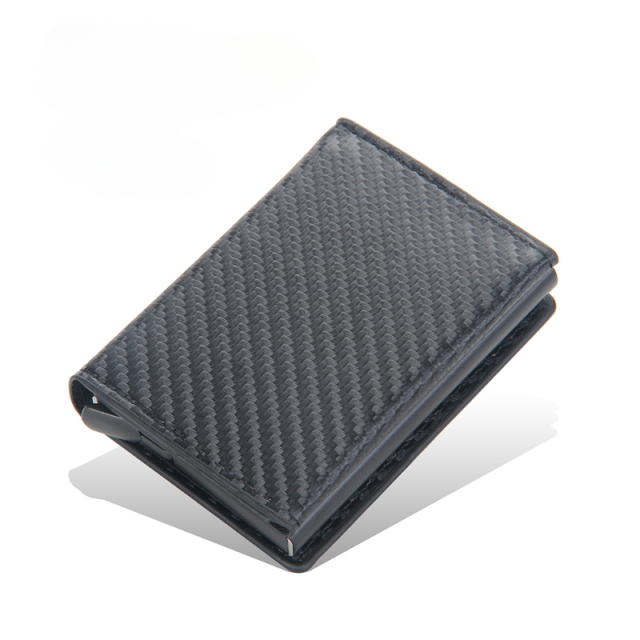 Carbon Fiber RFID Wallet With Multi Card Slots
