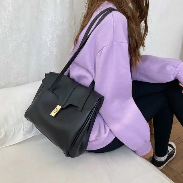 Retro Flip Style Extra Large Commuter Tote Bag