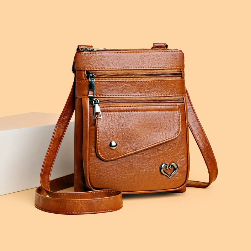 Heart Charm Mini Crossbody Bag