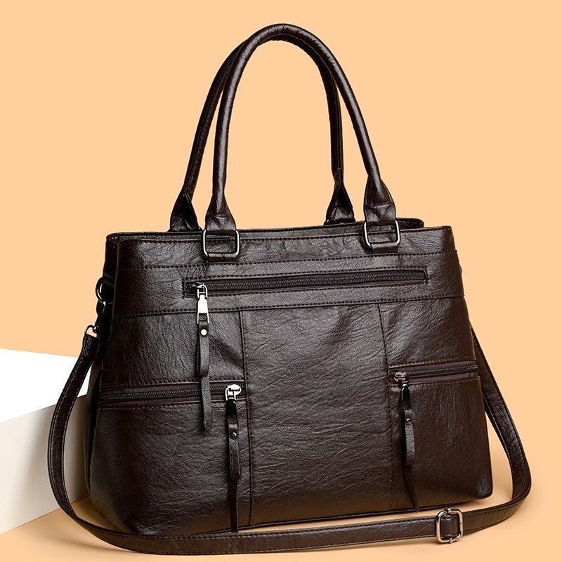 Women's New Temperament versatile Multi Pocket Shoulder Bag
