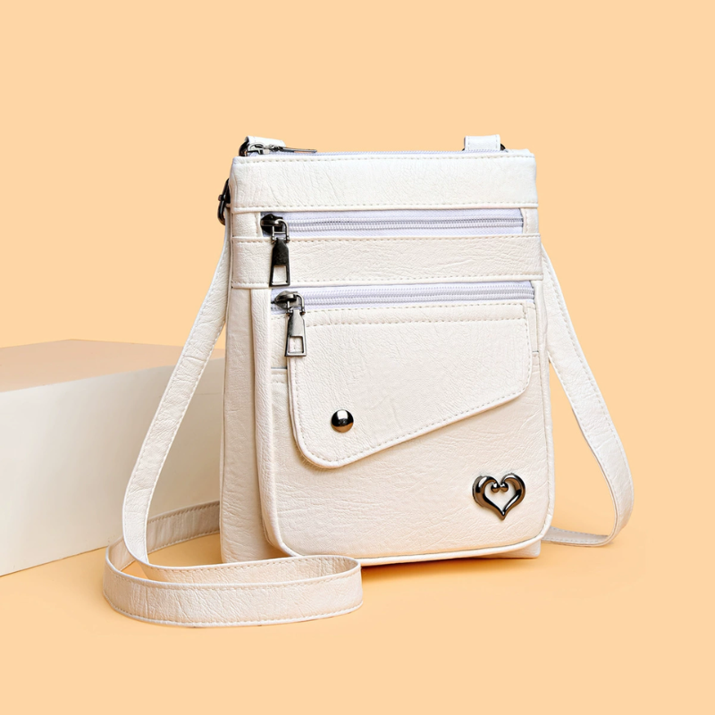 Heart Charm Mini Crossbody Bag