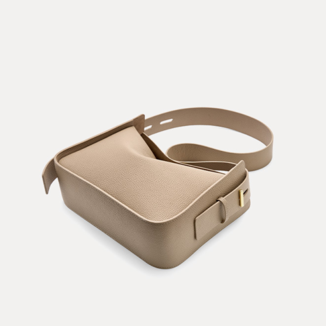 PU Leather Wide Strap Shoulder Bag