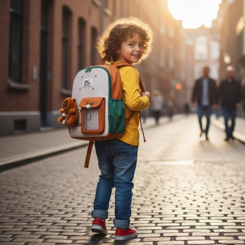 Little Minds Cartoon School Bag