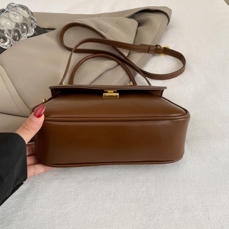 Minimalist Knot Handle Shoulder Bag