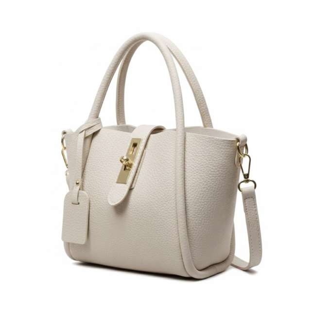 Minimalist Taupe Bucket Handbag