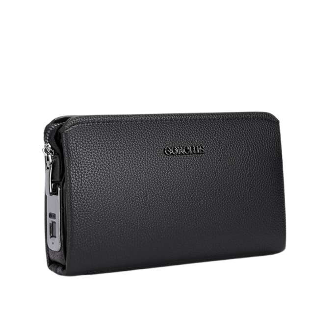 Men’s Anti Theft Biometric Fingerprint Lock Leather Wallet