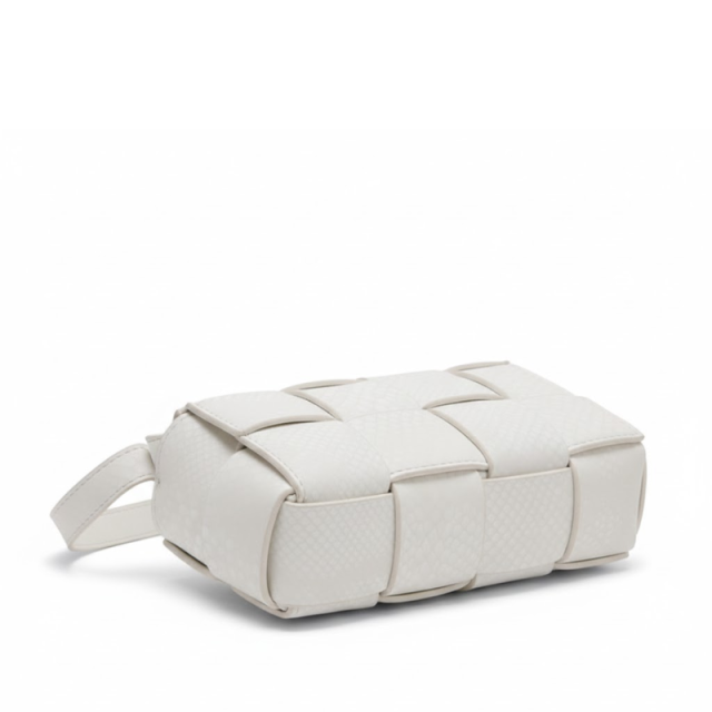 Chunky Weave Flap Shoulder Bag