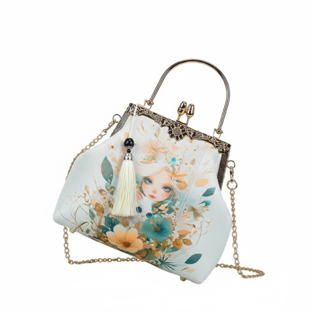 Ethereal Blossom Clutch Bag