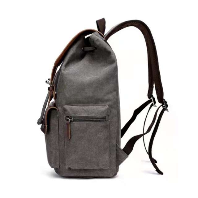 Retro Oil Wax Canvas Travel Backpack