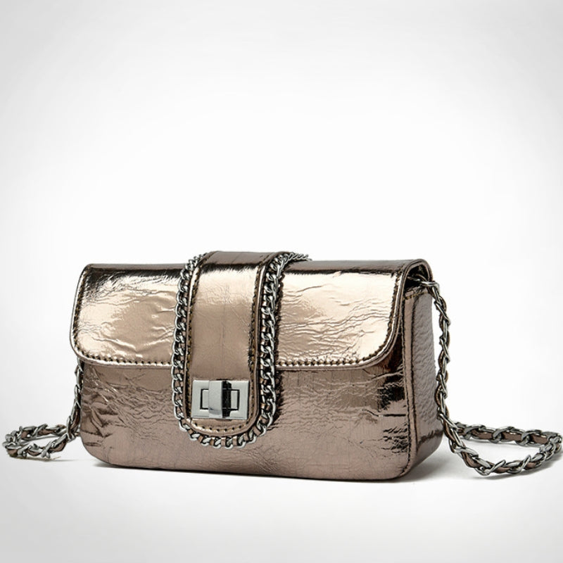 Women's Radiant Metallic Flap Crossbody Bag