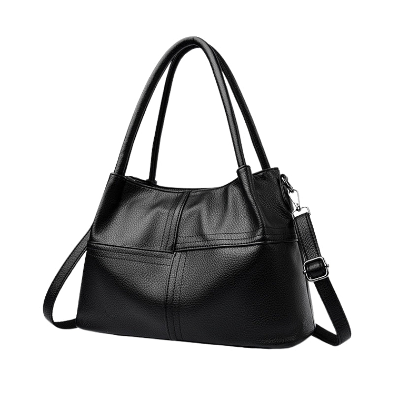 Women's Versatile Multi-Strap Pebbled Shoulder Bag