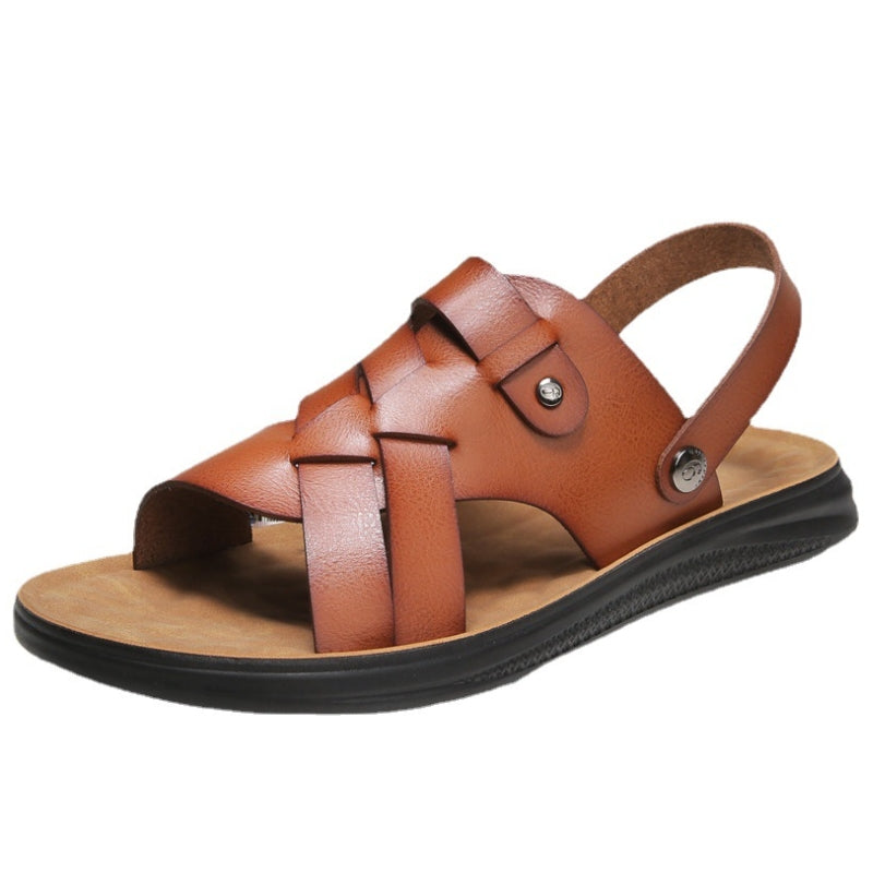 Men's Elegant Woven Strap Casual Sandals