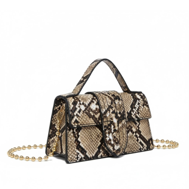 Golden Orb Chain Crossbody Bag