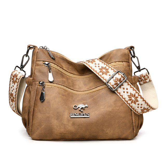 Large Capacity Soft Leather Texture Shoulder Bag