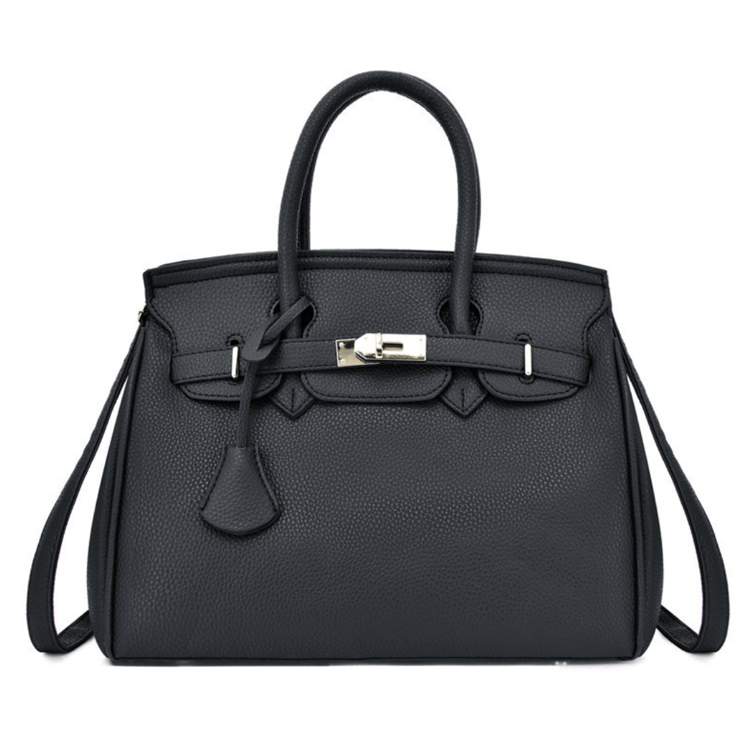 Platinum Style Solid Color Shoulder Fashion Handbag