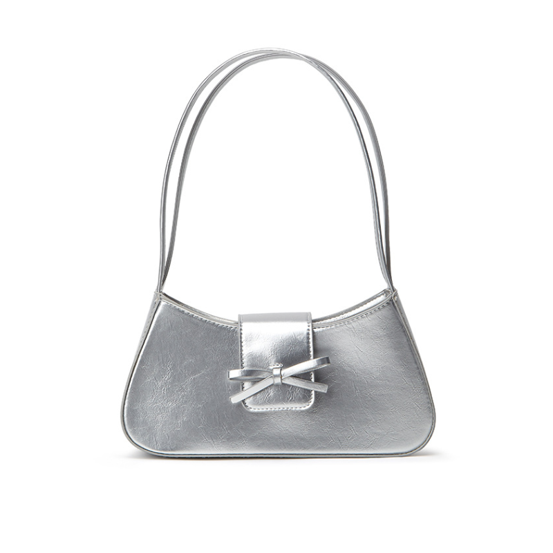 Elowen Silver Bow Underarm Shoulder Bag