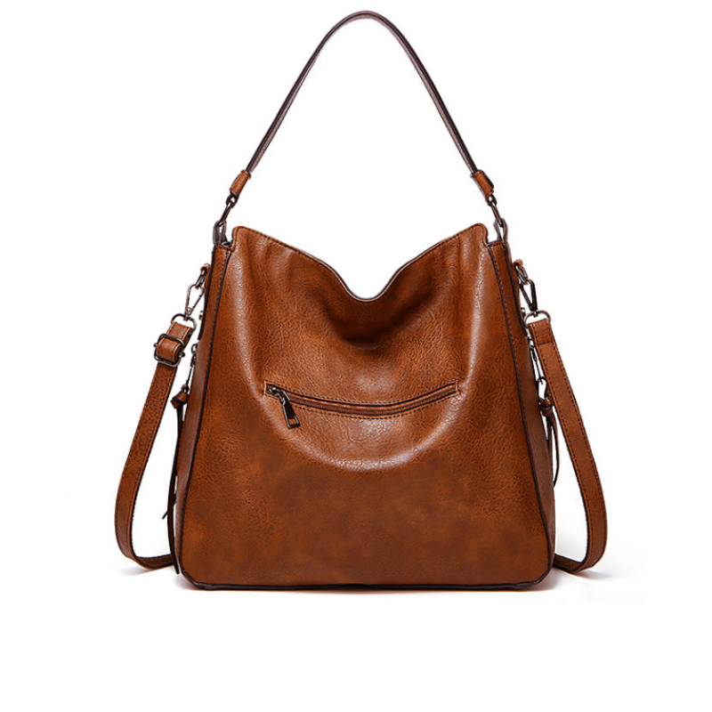 Vintage Multi-Zip Women’s Shoulder Bag